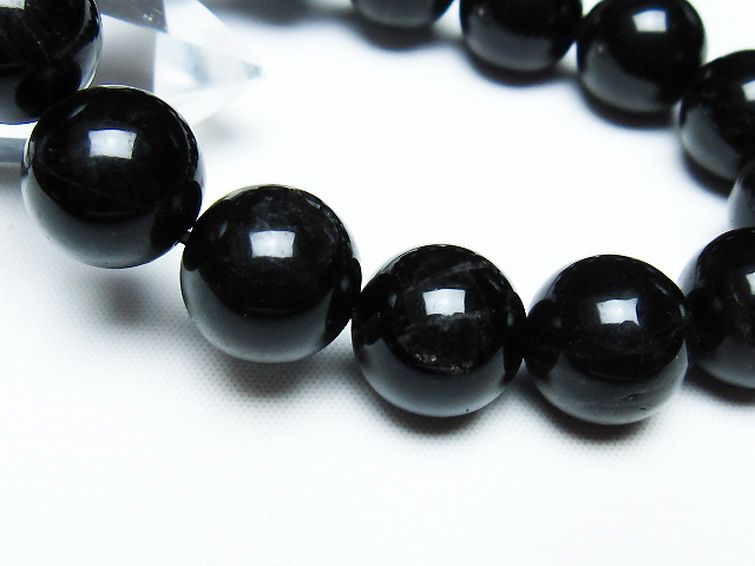 モリオン 純天然 黒水晶 ブレスレット 14mm [T112-7479] 3枚目