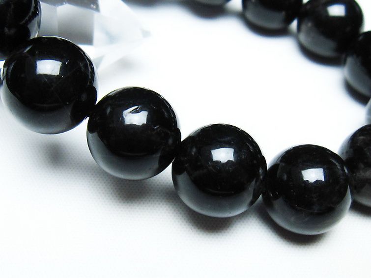 モリオン 純天然 黒水晶 ブレスレット 14mm [T112-7481] 3枚目