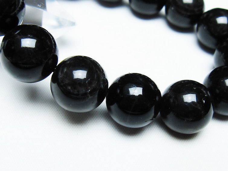 モリオン 純天然 黒水晶 ブレスレット 14mm [T112-7482] 3枚目