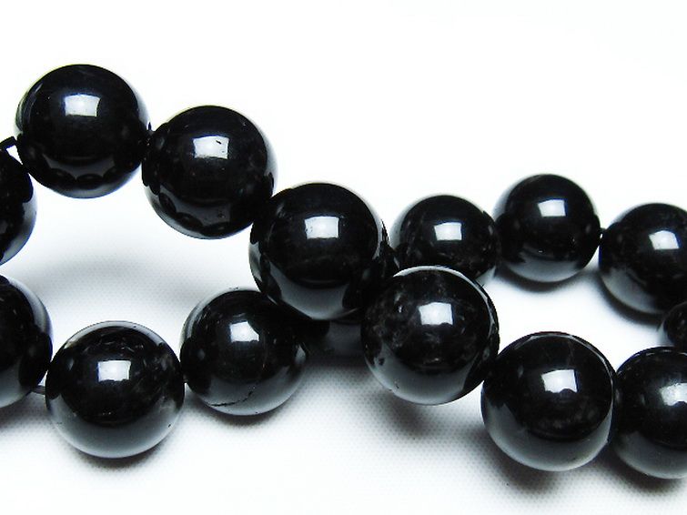 モリオン 純天然 黒水晶 ブレスレット 14mm [T112-7488] 2枚目