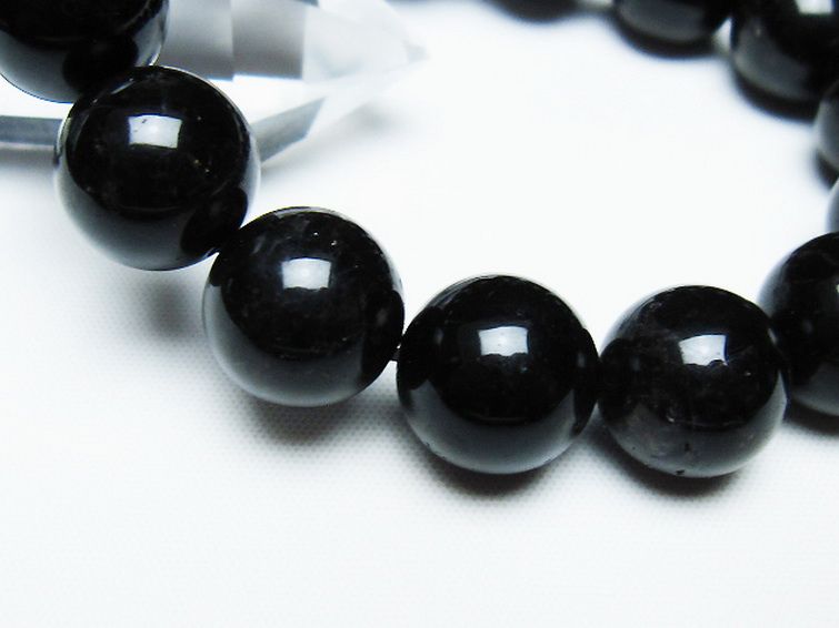 モリオン 純天然 黒水晶 ブレスレット 14mm [T112-7488] 3枚目