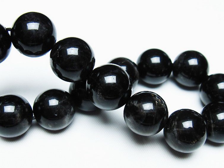 モリオン 純天然 黒水晶 ブレスレット 14mm [T112-7493] 2枚目