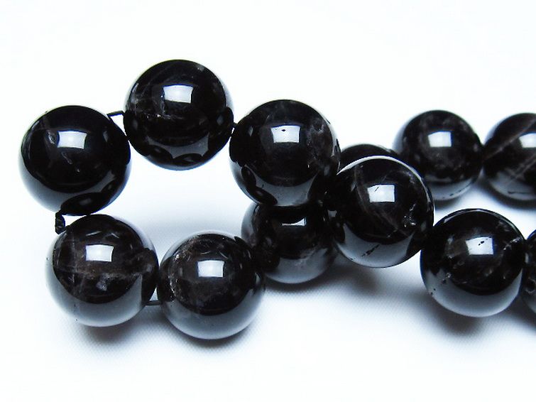 モリオン 純天然 黒水晶 ブレスレット 18mm [t112-7549] 2枚目