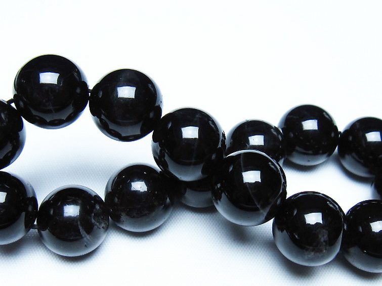 モリオン 純天然 黒水晶 ブレスレット 14mm [T112-7664] 2枚目