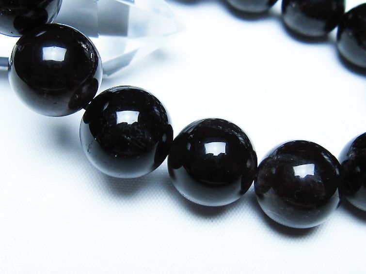 モリオン 純天然 黒水晶 ブレスレット 14mm [T112-7667] 3枚目