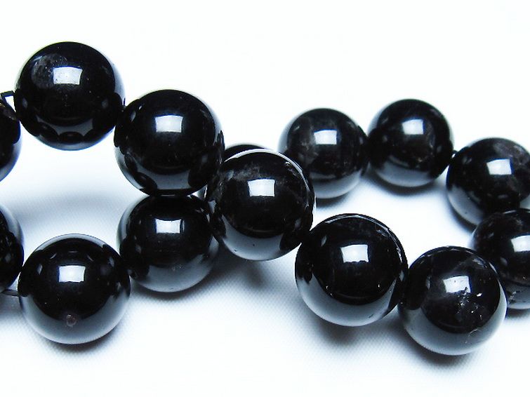 モリオン 純天然 黒水晶 ブレスレット 16mm [T112-7675] 2枚目