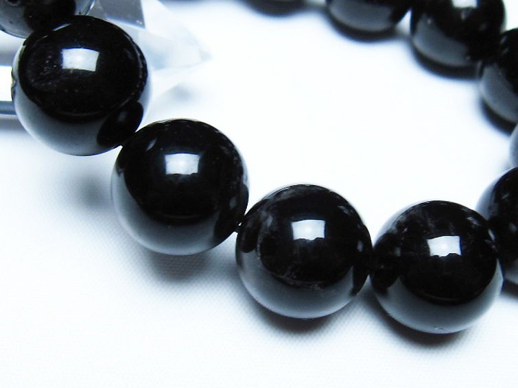 モリオン 純天然 黒水晶 ブレスレット 16mm [T112-7675] 3枚目