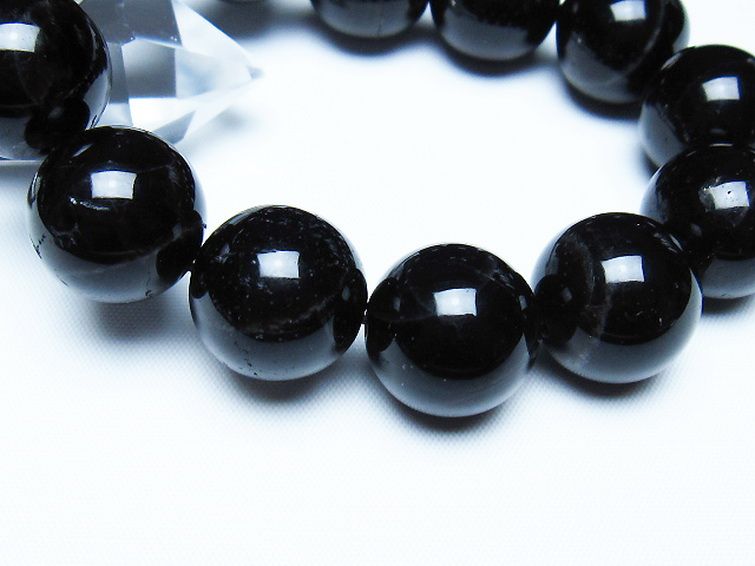 モリオン 純天然 黒水晶 ブレスレット 18mm [t112-7678] 3枚目