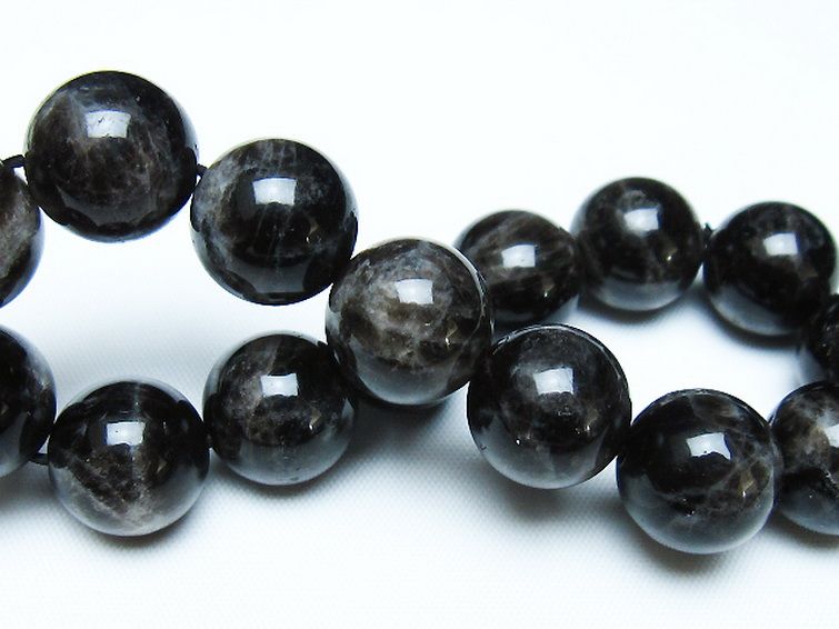 モリオン 純天然 黒水晶 ブレスレット 14mm [t112-7720] 2枚目