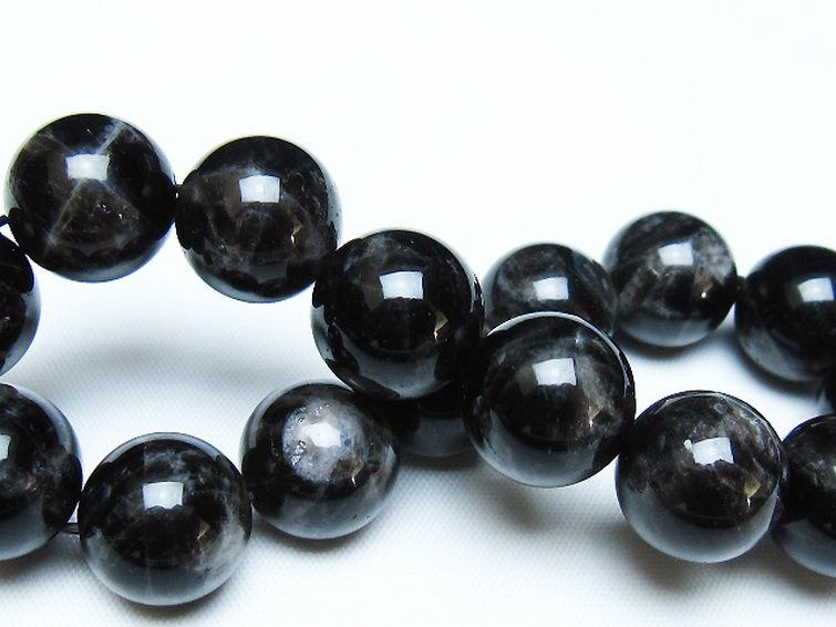 モリオン 純天然 黒水晶 ブレスレット 14mm [t112-7737] 2枚目