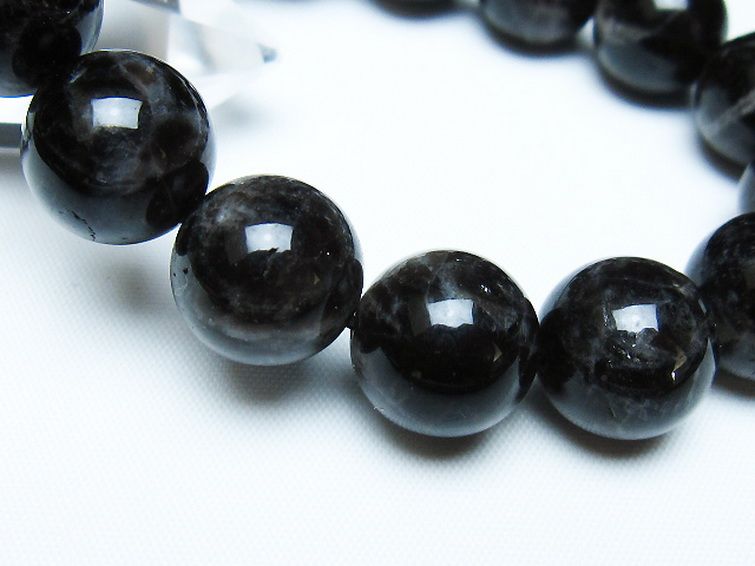 モリオン 純天然 黒水晶 ブレスレット 14mm [t112-7746] 3枚目