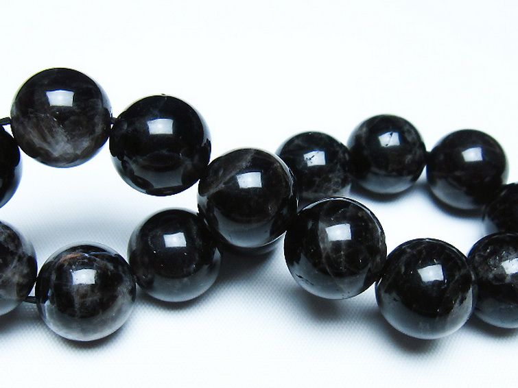モリオン 純天然 黒水晶 ブレスレット 14mm [t112-7821] 2枚目