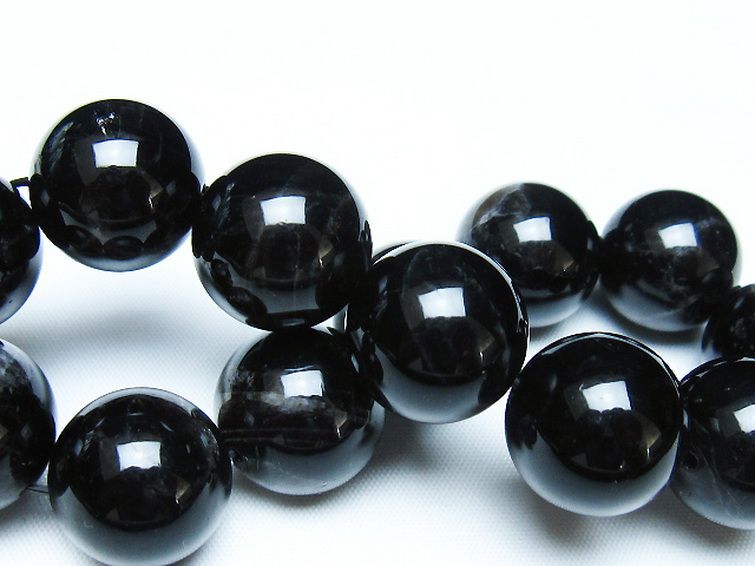 モリオン 純天然 黒水晶 ブレスレット 18mm [t112-7867] 2枚目