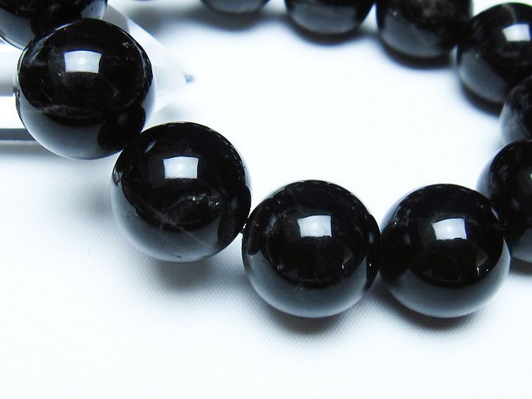 モリオン 純天然 黒水晶 ブレスレット 18mm [t112-7870] 3枚目