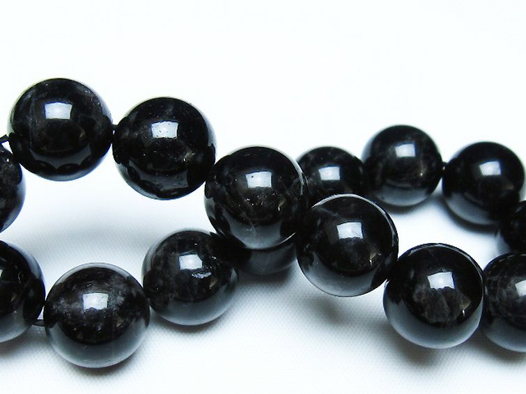 モリオン 純天然 黒水晶 ブレスレット 14mm [t112-7909] 2枚目