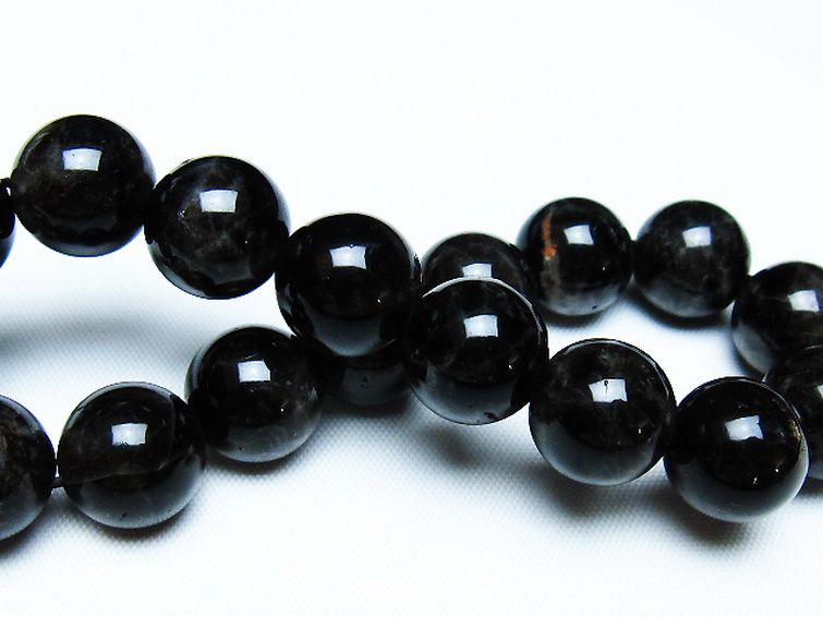 モリオン 純天然 黒水晶 ブレスレット 12mm [t112-8001] 2枚目