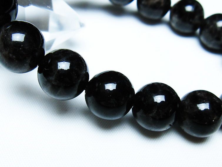 モリオン 純天然 黒水晶 ブレスレット 12mm [t112-8001] 3枚目