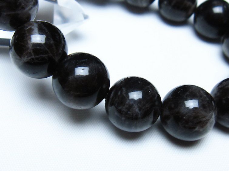 モリオン 純天然 黒水晶 ブレスレット 14mm [t112-8132] 3枚目