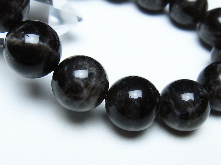 モリオン 純天然 黒水晶 ブレスレット 14mm [t112-8137] 3枚目