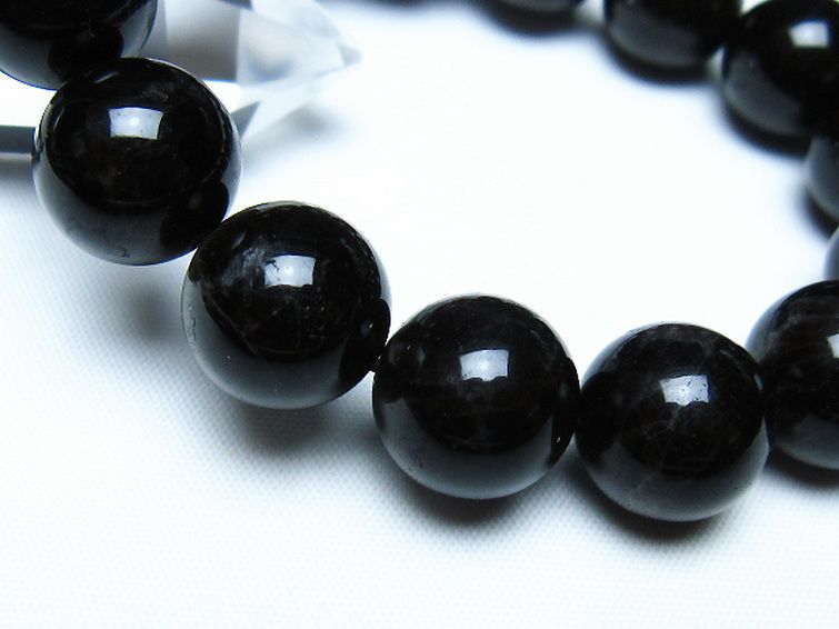 モリオン 純天然 黒水晶 ブレスレット 14mm [t112-8210] 3枚目