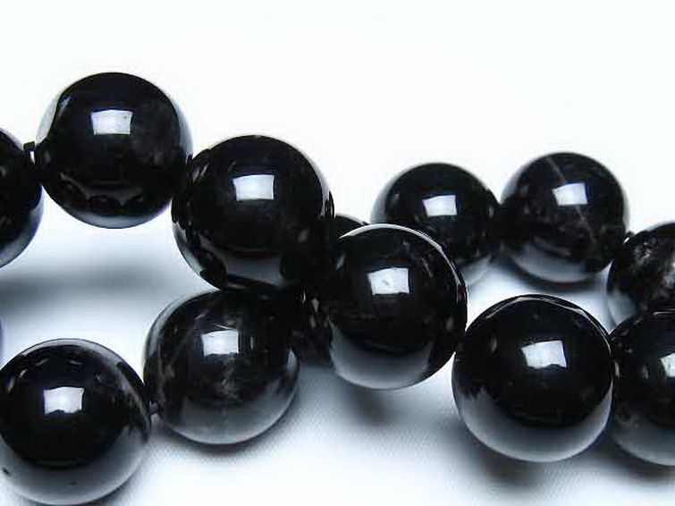 モリオン 純天然 黒水晶 ブレスレット 18mm [t112-8223] 2枚目