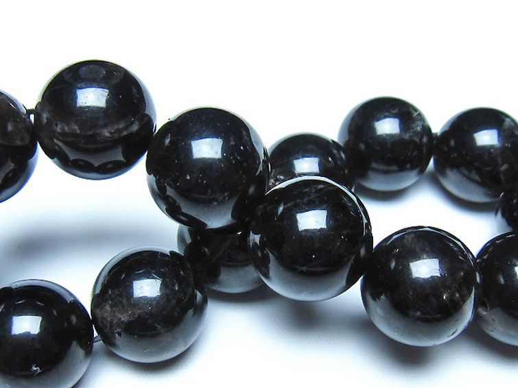 モリオン 純天然 黒水晶 ブレスレット 16mm [t112-8469] 2枚目