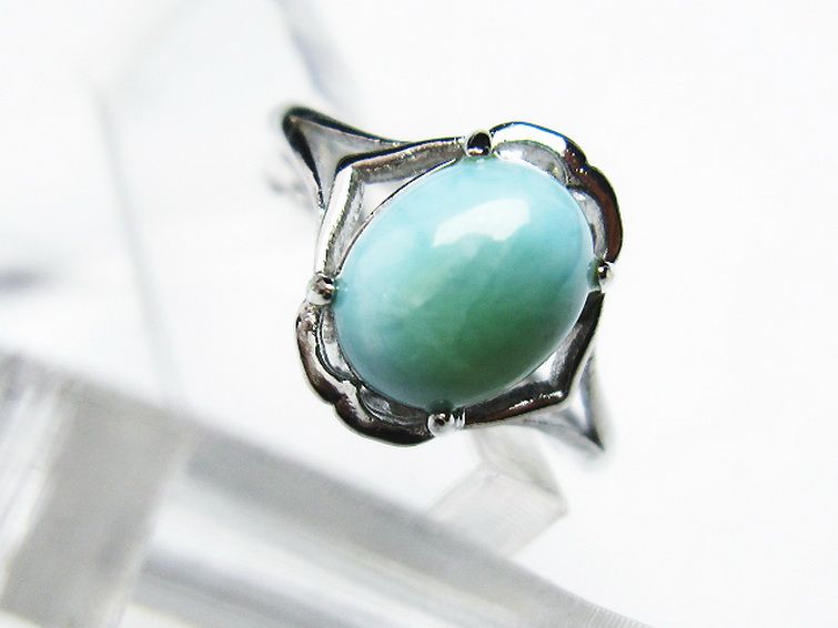 ラリマー 指輪 (17号)[T113-12293] 2枚目