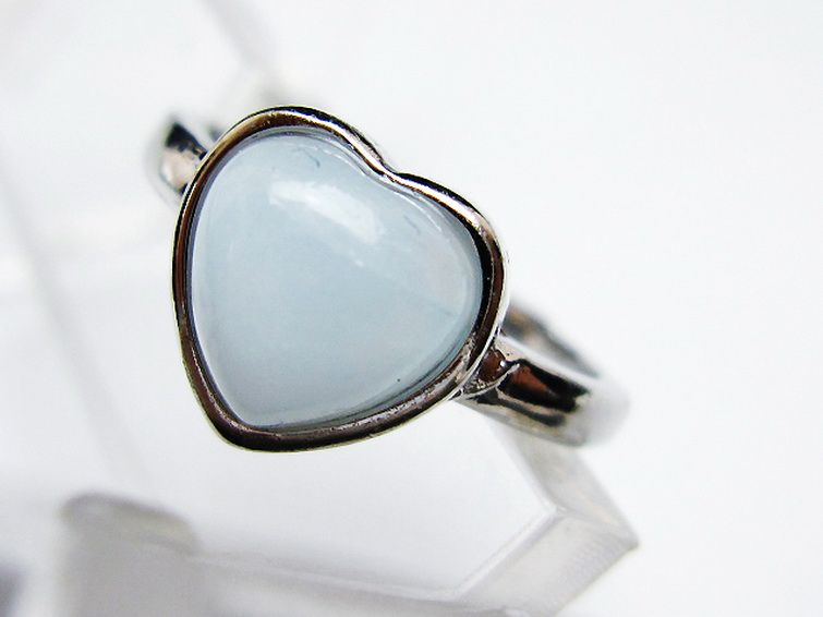 ラリマーハート 指輪 (12号) [t113-12986] 2枚目