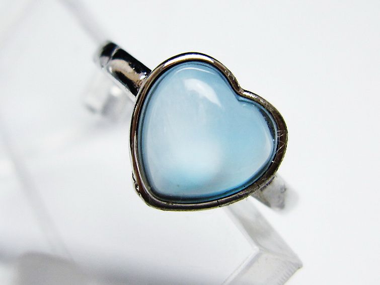 ラリマーハート 指輪 (12号)[T113-13130] 2枚目