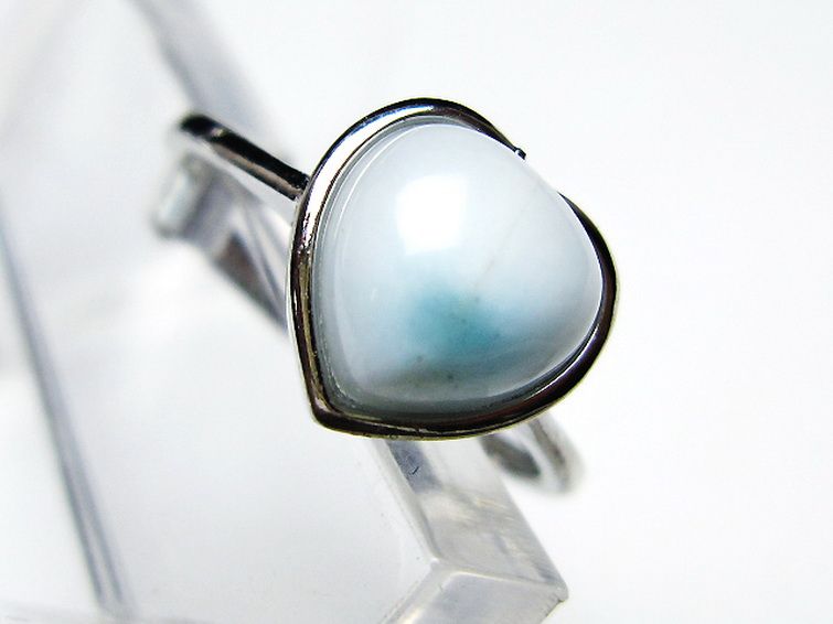 ラリマーハート 指輪 (12号) [t113-13172] 2枚目