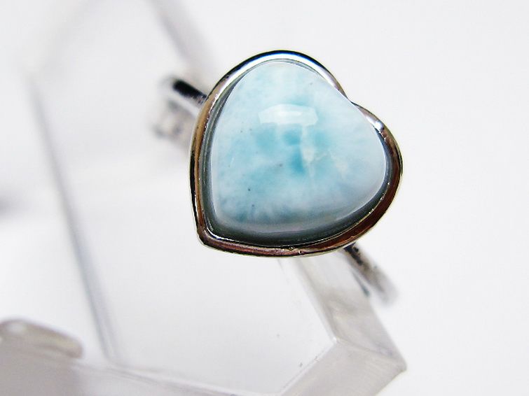 ラリマーハート 指輪 (12号) [t113-13487] 2枚目