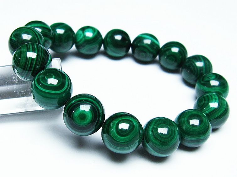 マラカイト天眼 ブレスレット 14mm [t115-3856] 1枚目