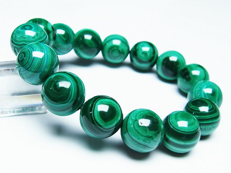 マラカイト天眼 ブレスレット 15mm [t115-3860] 1枚目