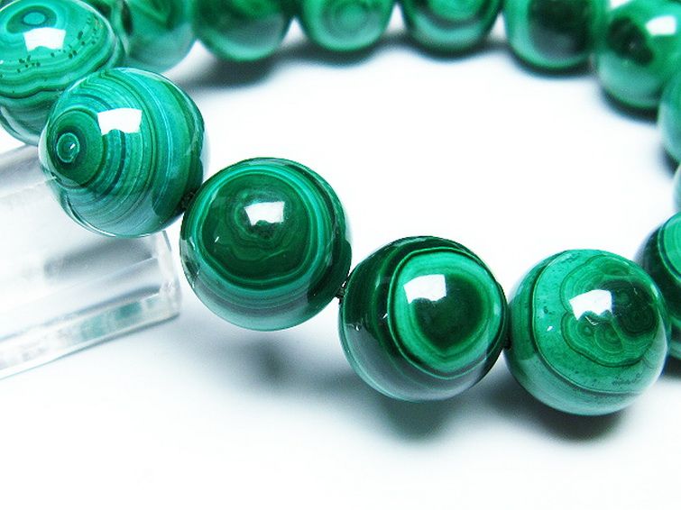 マラカイト天眼 ブレスレット 15mm [t115-3860] 3枚目