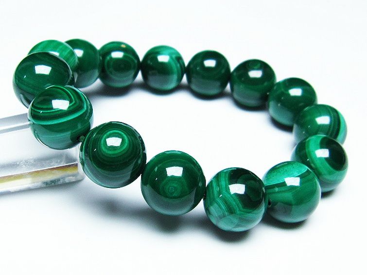 マラカイト天眼 ブレスレット 15mm [t115-3864] 1枚目