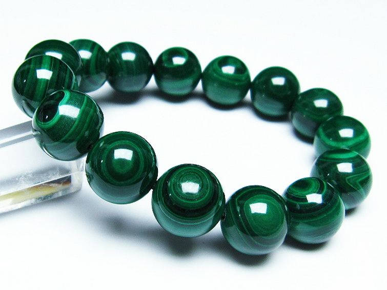 マラカイト天眼 ブレスレット 15mm [t115-3874] 1枚目