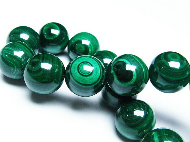 マラカイト天眼 ブレスレット 15mm [t115-3874] 2枚目