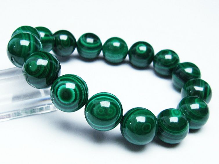 マラカイト天眼 ブレスレット 14mm [t115-3916] 1枚目