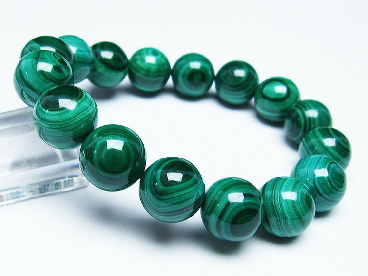 マラカイト天眼 ブレスレット 14mm [t115-3919] 1枚目