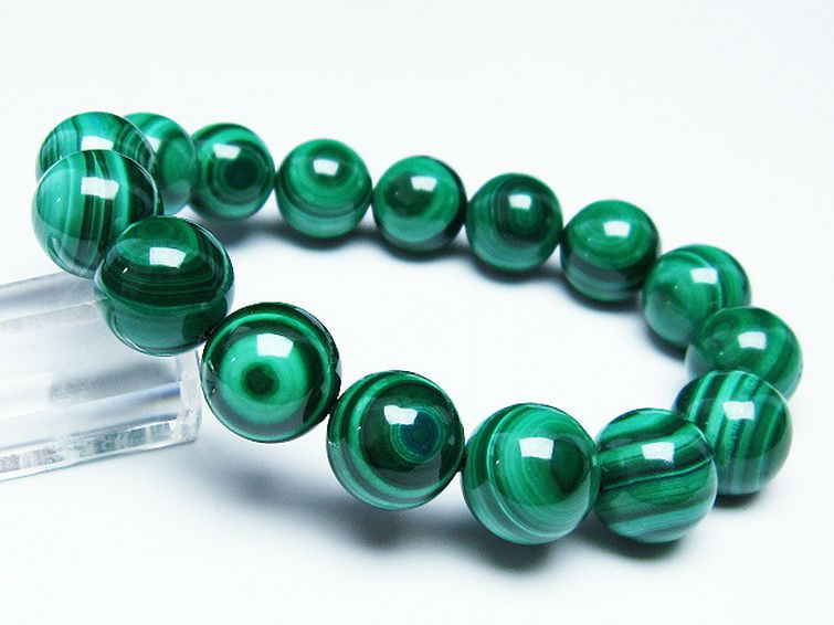 マラカイト天眼 ブレスレット 14mm [t115-3925] 1枚目