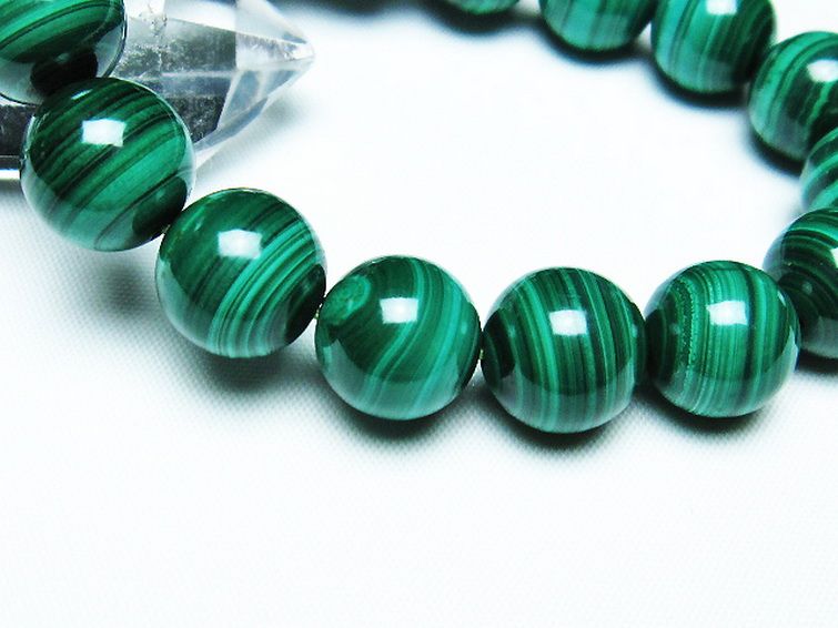 マラカイト ブレスレット 13mm [T115-4203] 3枚目