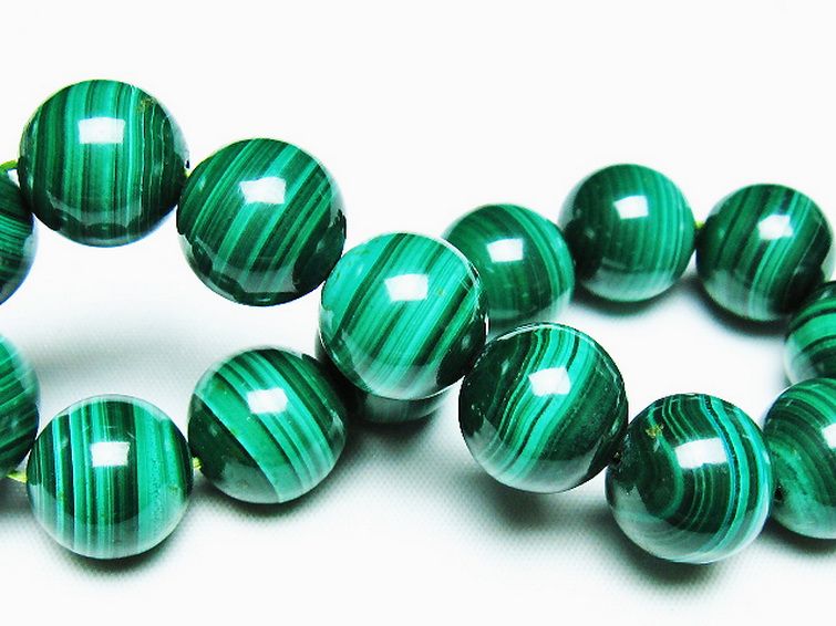 マラカイト ブレスレット 15mm [T115-4381] 2枚目