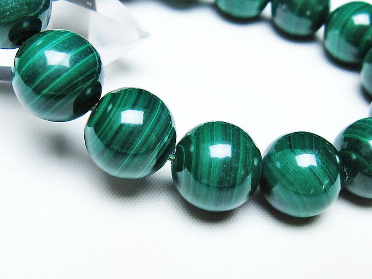 マラカイト ブレスレット 13mm [T115-4475] 3枚目