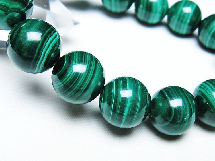 マラカイト ブレスレット 13mm [T115-4478] 3枚目