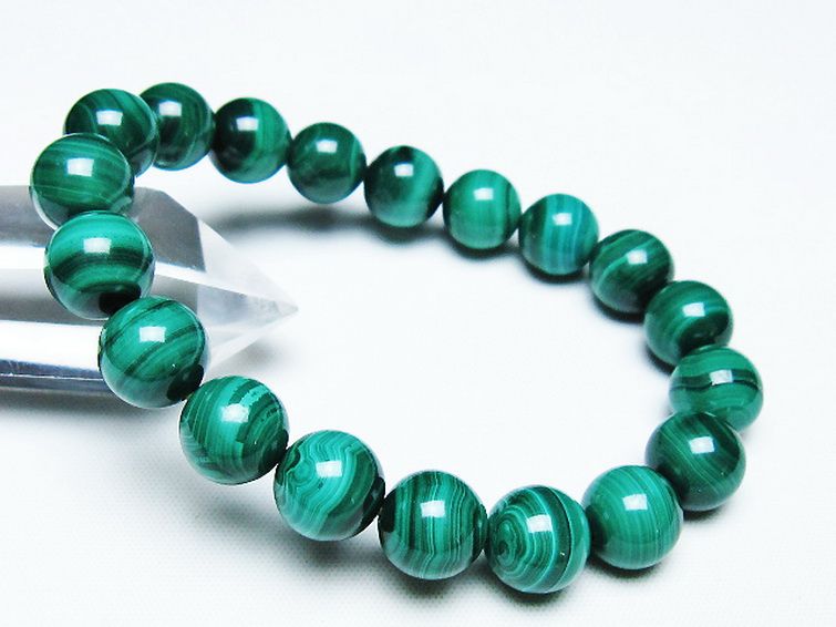 マラカイト ブレスレット 10mm [T115-4498] 1枚目