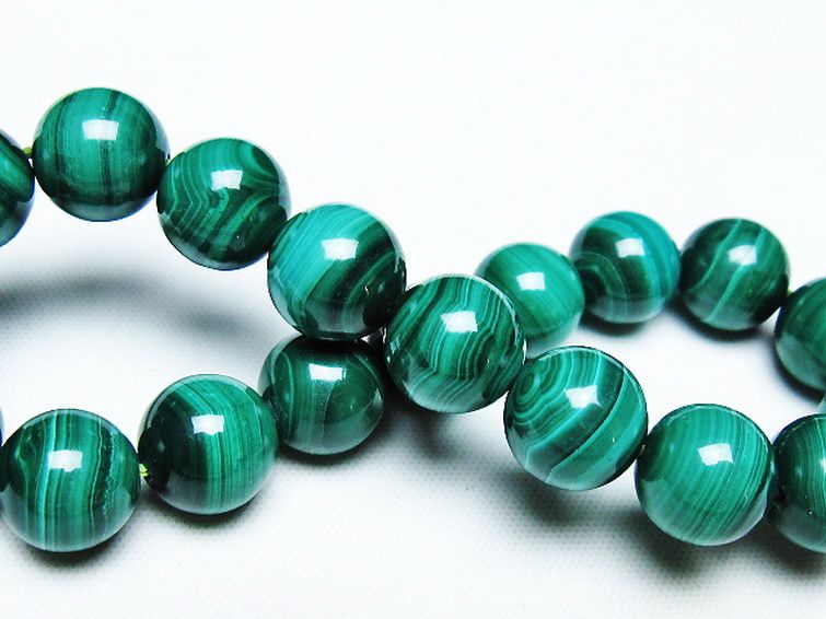 マラカイト ブレスレット 10mm [T115-4498] 2枚目