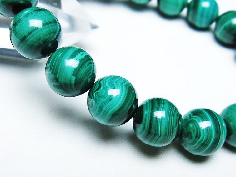マラカイト ブレスレット 10mm [T115-4498] 3枚目