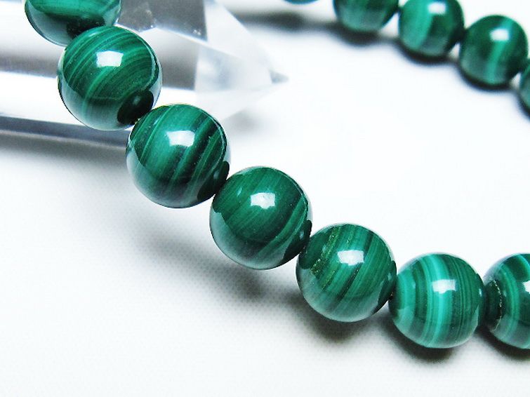 マラカイト ブレスレット 10mm [T115-4511] 3枚目