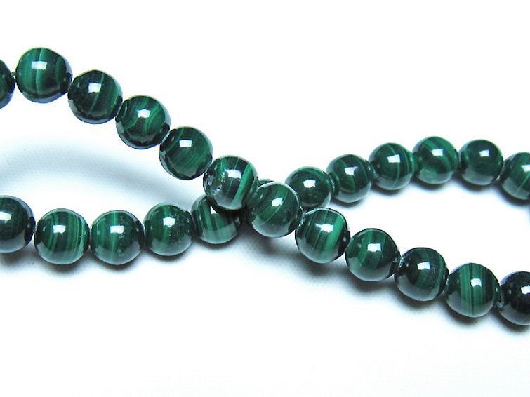 マラカイト ブレスレット 7mm [t115-4606] 2枚目