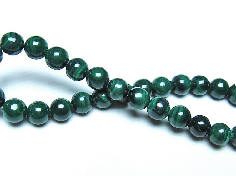 マラカイト ブレスレット 7mm [t115-4611] 2枚目